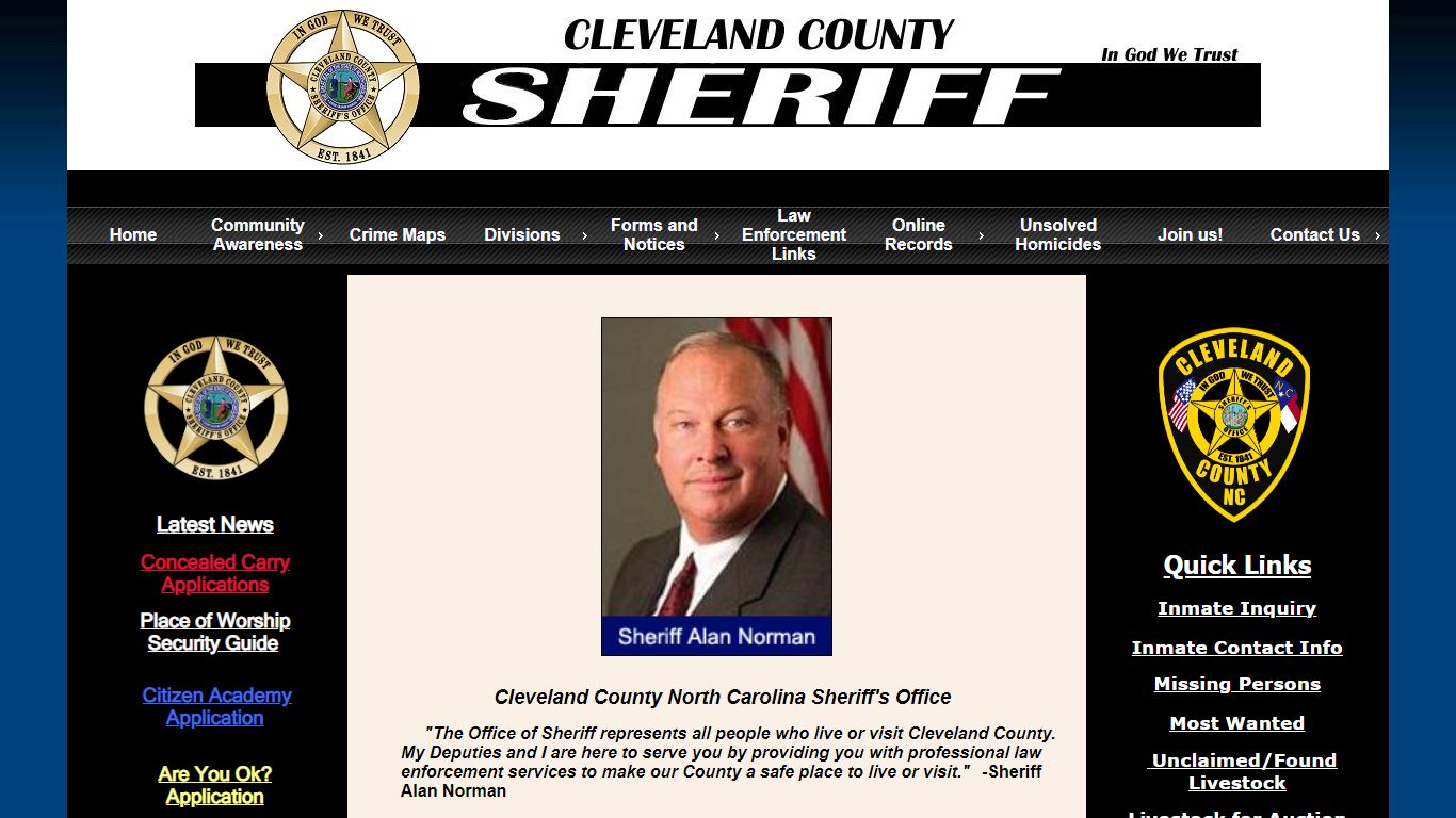 Cleveland County Sheriff - Home