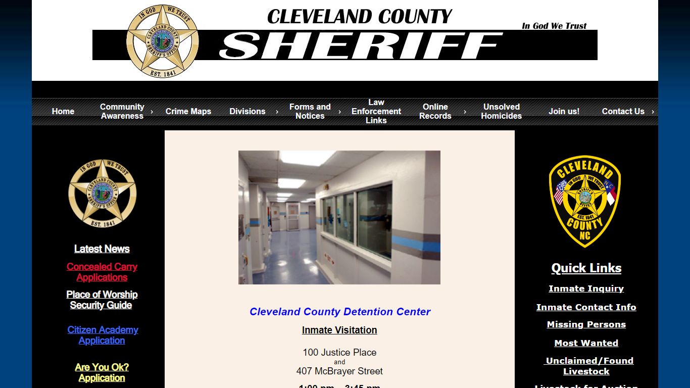 Cleveland County Sheriff - Detention Center